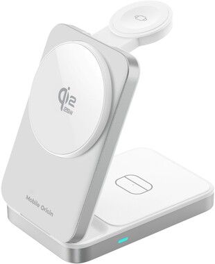 Mobile Origin 3-in-1 Foldable Qi2 Charging Stand 25W