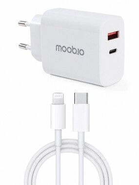 Moobio Laddare 35W med Lightning-kabel