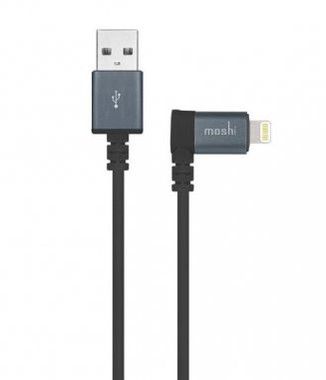 Moshi 90-degree Lightning to USB Cable - svart