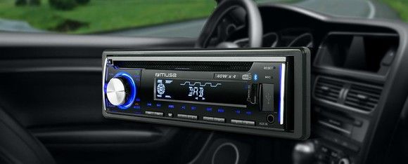 Muse M-1229 BT Car Radio CD Player with Bluetooth