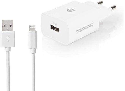 Nedis Universal Wall Charger + Lightning Cable