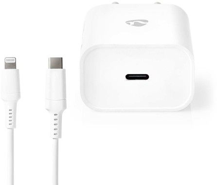 Nedis USB-C Wall Charger + Lightning Cable