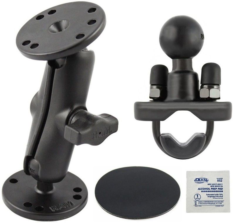 RAM Mount RAM-B-101U - Sistema Di Montaggio Per Superfici Lisce Con Doppia Base