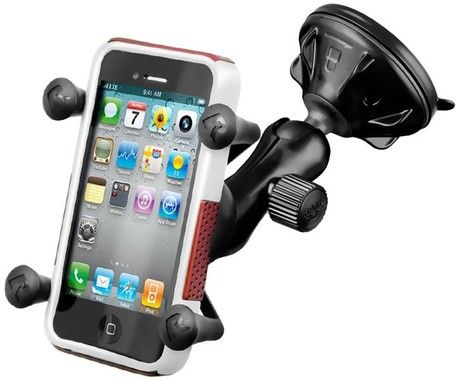 RAM Mount - Flexibel hållare (X-Grip) med sugkoppsmontering (iPhone)