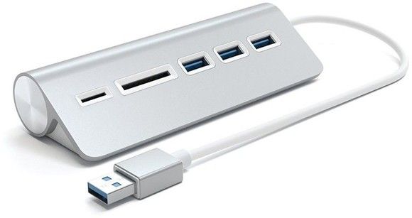 Satech Type-A Aluminium USB 3.0 Hub & Card Reader