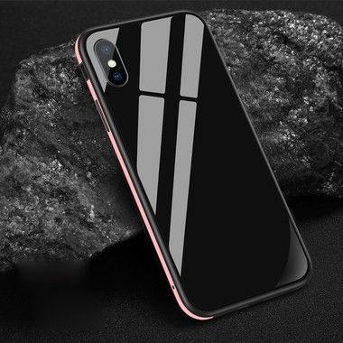 Sulada Tempered Glass TPU Metal cover (iPhone Xs Max)