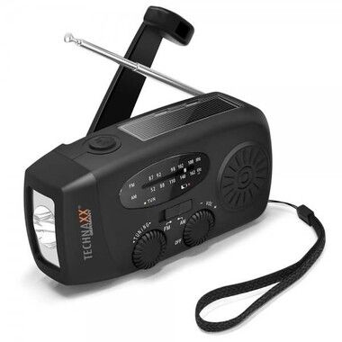 Technaxx Hand Crank and Solar Radio
