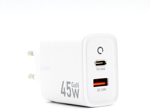 Trasig f�rpackning: Moobio V�ggladdare 45W USB-C och USB-A GaN PD