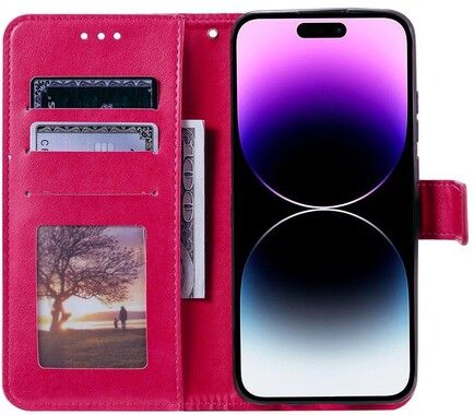 Trasig f�rpackning: Trolsk Pl�nboksfodral Mandala med Rem (iPhone 15)