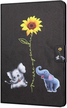 Trolsk Card Slot Folio - Elephants and Sunflower (iPad Pro 11/iPad Air 4)