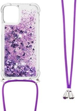 Trolsk Glitter Case with Necklace (iPhone 13)