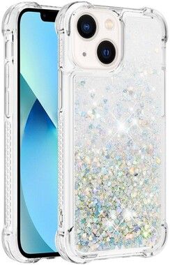 Trolsk Liquid Glitter Case - Hearts (iPhone 15)