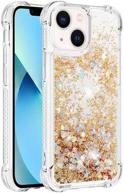 Trolsk Liquid Glitter Case - Hearts (iPhone 15)