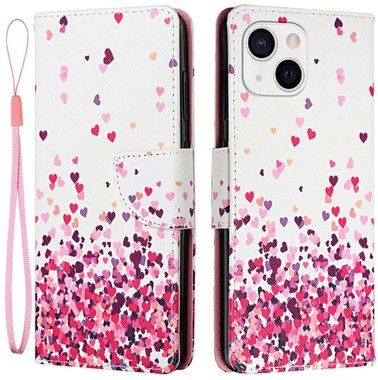 Trolsk Pink Hearts Wallet (iPhone 14 Plus)