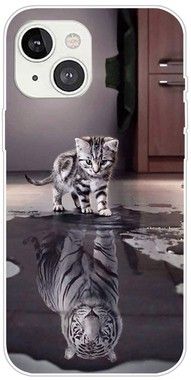 Trolsk TPU Back Case - Cat & Tiger (iPhone 14)