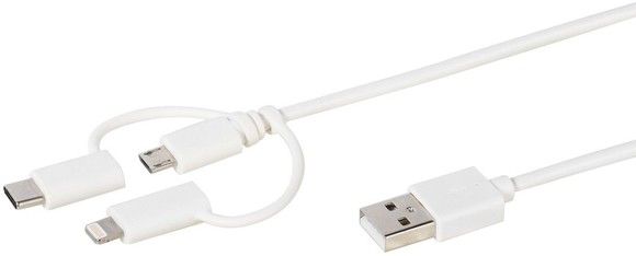 Vivanco USB-A 3-in-1 Cable