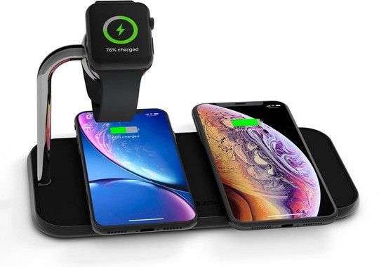 Zens Dual+Watch Aluminium Wireless Charger