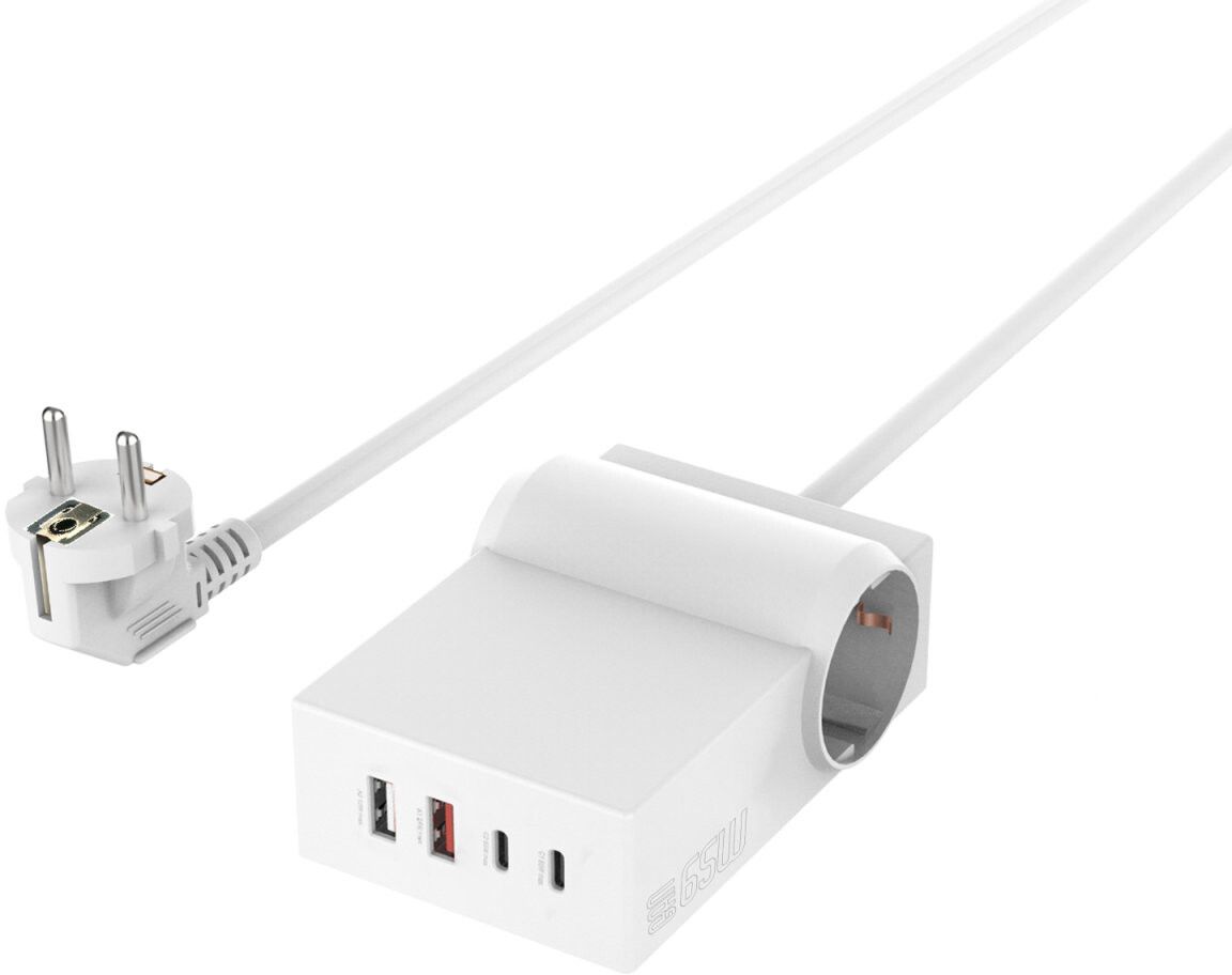 4smarts USB Power Strip Desk 65W | Tillbehör - Laddare - Grenuttag med USB | AlltMobil