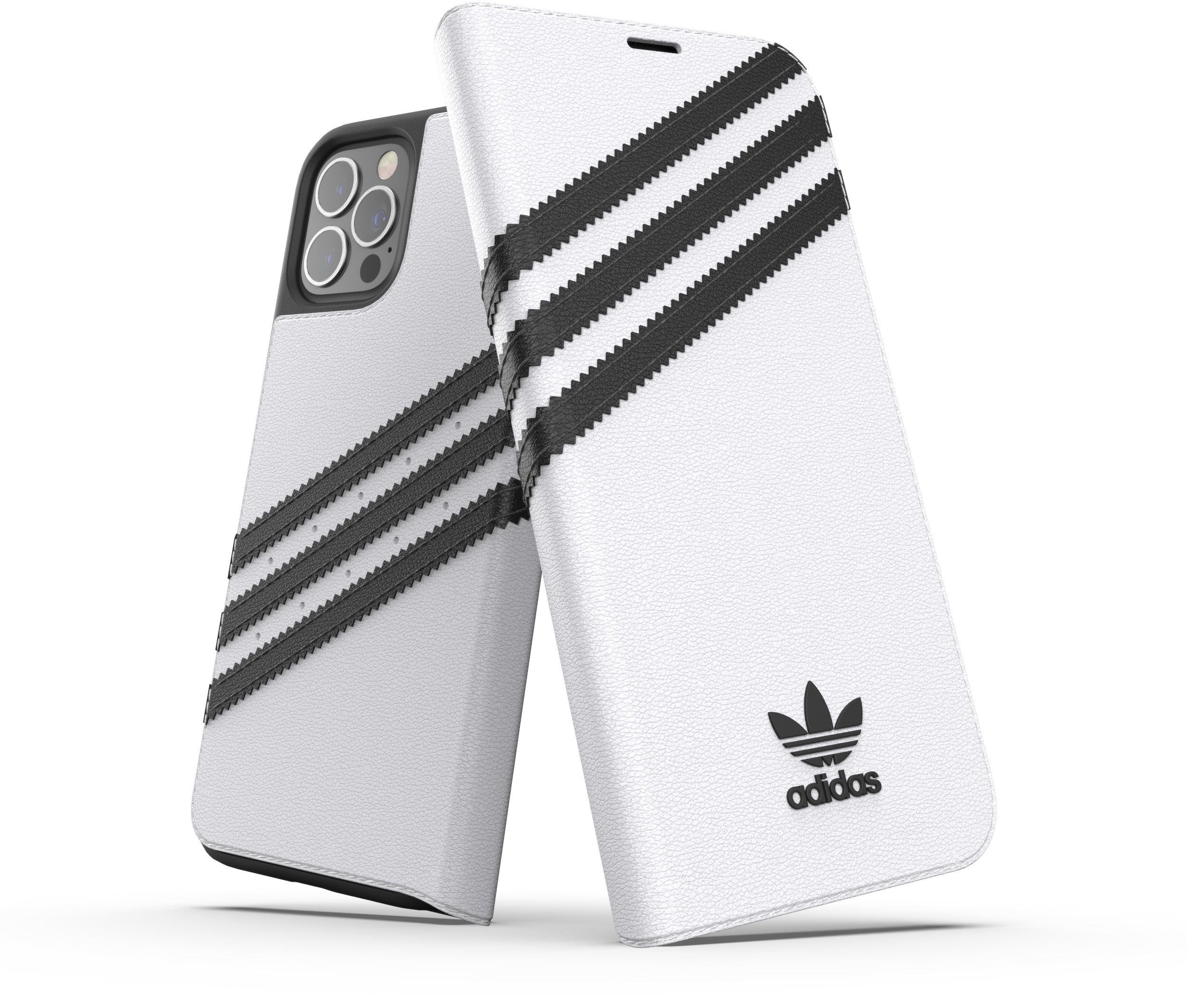 Adidas OR Original Booklet Case (iPhone 12/12 Pro) - Vit/svart