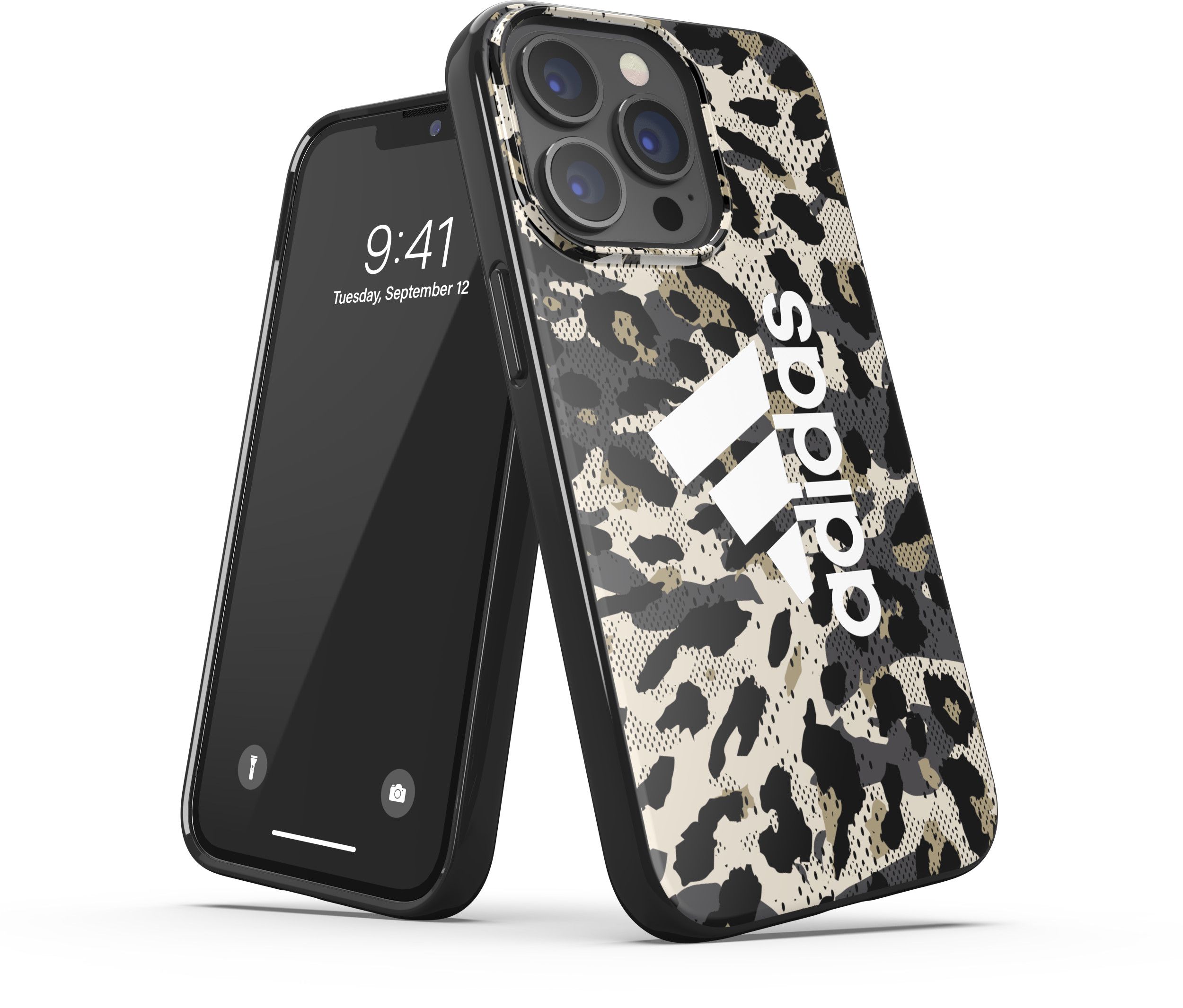 Adidas OR Snap Case Leopard (iPhone 13/13 Pro) - Grå