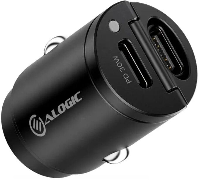Alogic 30W Rapid Power Mini Car Charger 2xUSB-C | iPhone - Generella tillbehör - Biltillbehör - Billaddare - Utan kabel | AlltMobil