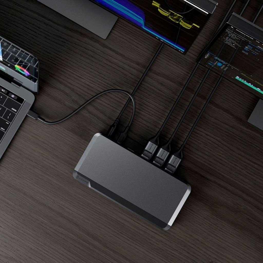 ALOGIC Triple 4K Docking Station DX3 - 3x DisplayPort, 100W Ladeleistung, Für Mac & Windows, Mit VESA-Halterung