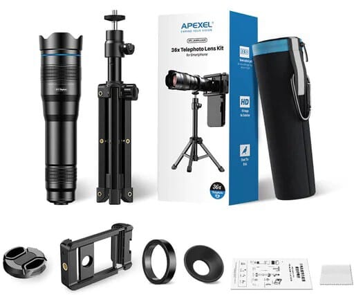 Hyper Zoom Telephoto Lens For Phone Camera [NEW] Apexel HD 60X