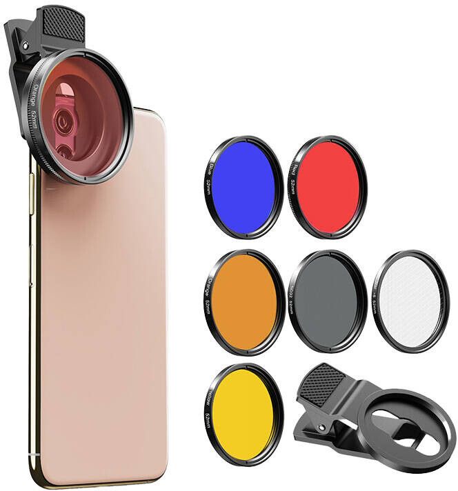 Apexel 7-in-1 52mm Filter Kit for Smartphones