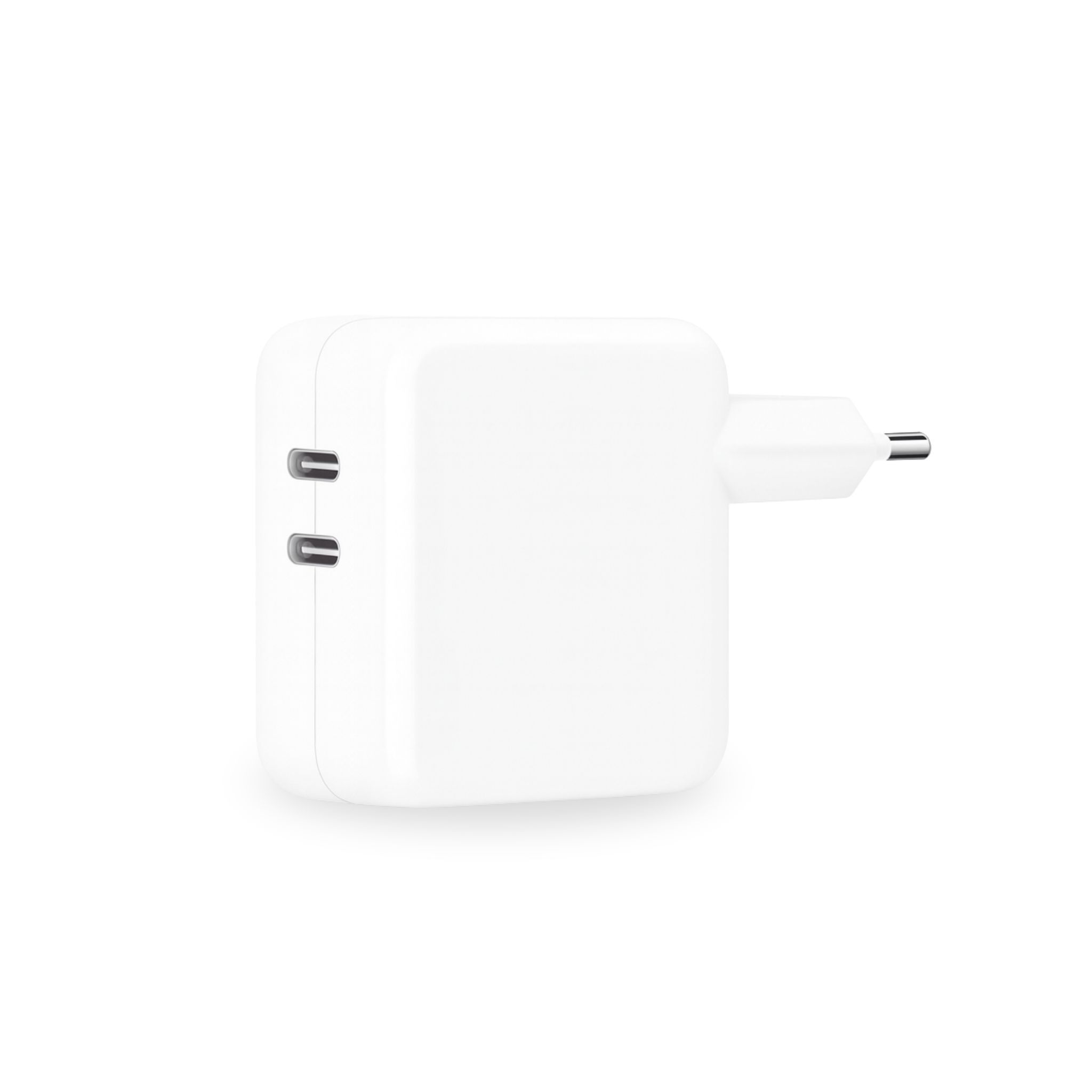 Apple 35W USB-C-strömadapter med Två Portar | Tillbehör - Laddare - Väggladdare - Utan kabel | AlltMobil