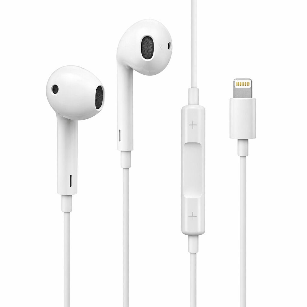 Apple EarPods med Lightningkontakt | iPhone - iPhone 8 och 7 - Hörlurar & headset - Headset Lightning-kontakt | AlltMobil