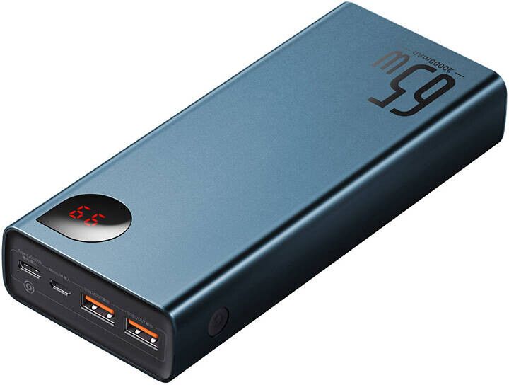 Baseus Adaman Metal Powerbank 20,000mAh - Svart | Tillbehör - Powerbank - Stora (10001 - 20000 mAh) | AlltMobil