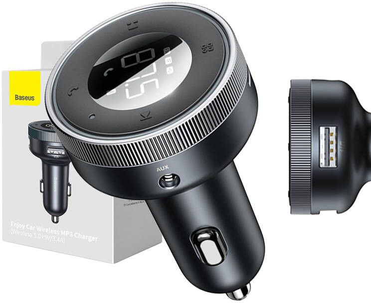 Baseus Enjoy FM Transmitter | iPhone - Generella tillbehör - Biltillbehör - Billaddare - Utan kabel | AlltMobil