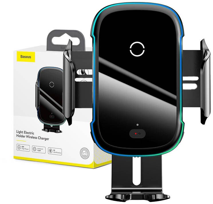 Baseus Light Car Holder & Qi Charger