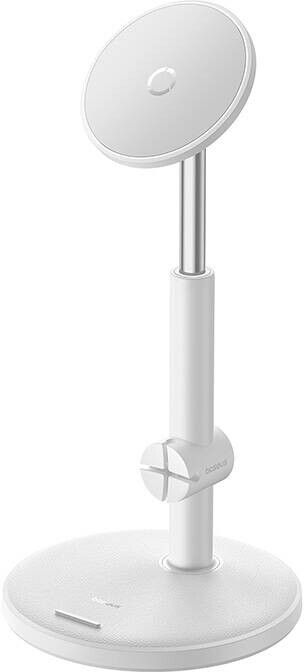 Baseus MagPro Magnetic Desktop Phone Stand - Vit | iPhone - Generella tillbehör - Hållare - Bordsstativ - Med MagSafe | AlltMobil
