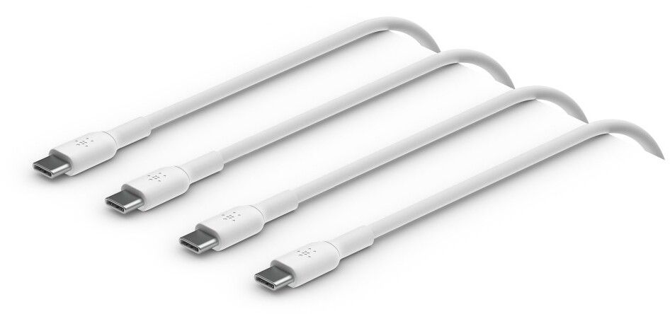 Belkin Boost Charge USB-C To USB-C Cable - 2-pack - Vit/vit 1 meter | Tillbehör - Kablar - USB-C till USB-C-kablar | AlltMobil