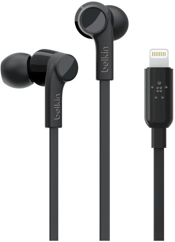 Belkin Rockstar Headphones with Lightning - Svart