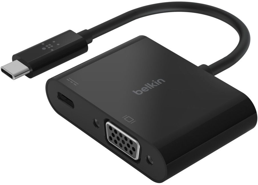 Belkin UBS-C To VGA Charge Adapter | iPad - Generella iPad-tillbehör - Kablar - Adaptrar | AlltMobil