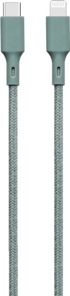 Bigben Just Green Braided USB-C To Lightning Cable - Grön