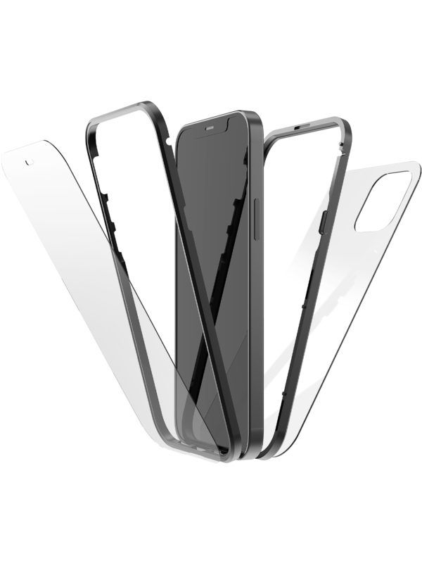 Black Rock 360° Glass Case (iPhone 12 mini)
