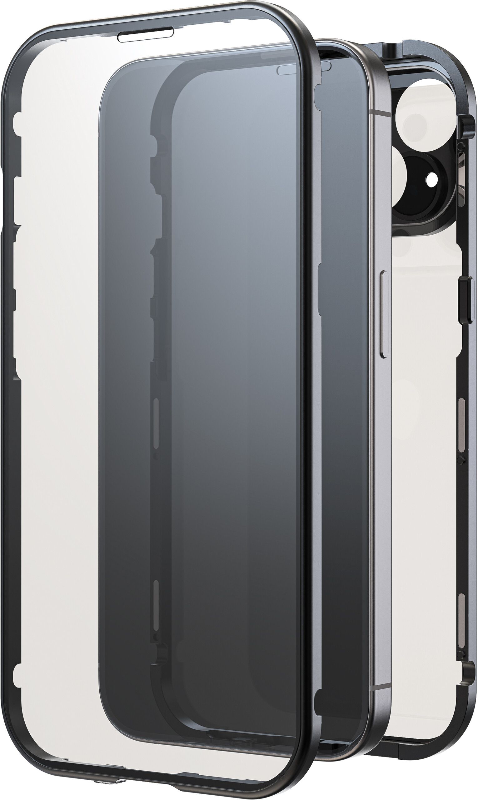Black Rock 360° Glass Case (iPhone 15) | iPhone - iPhone 15 - Skal & fodral - Hårda skal | AlltMobil