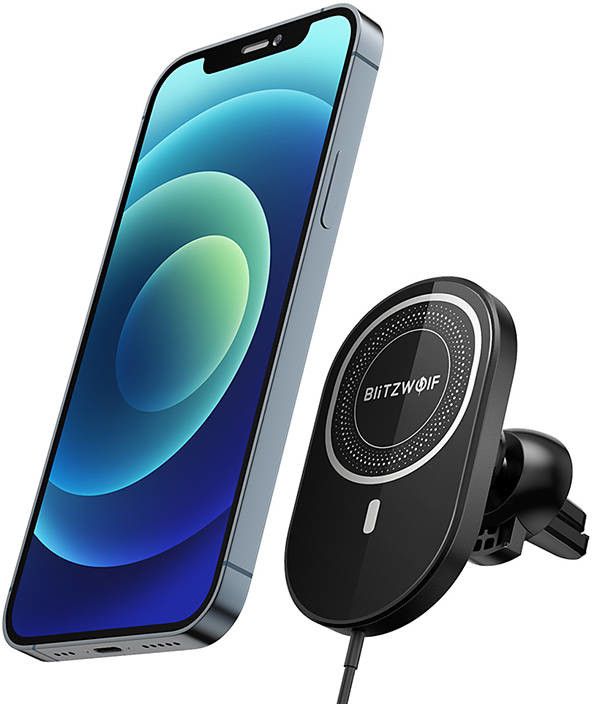 BlitzWolf Magnetic Charging Electric Car Phone Holder