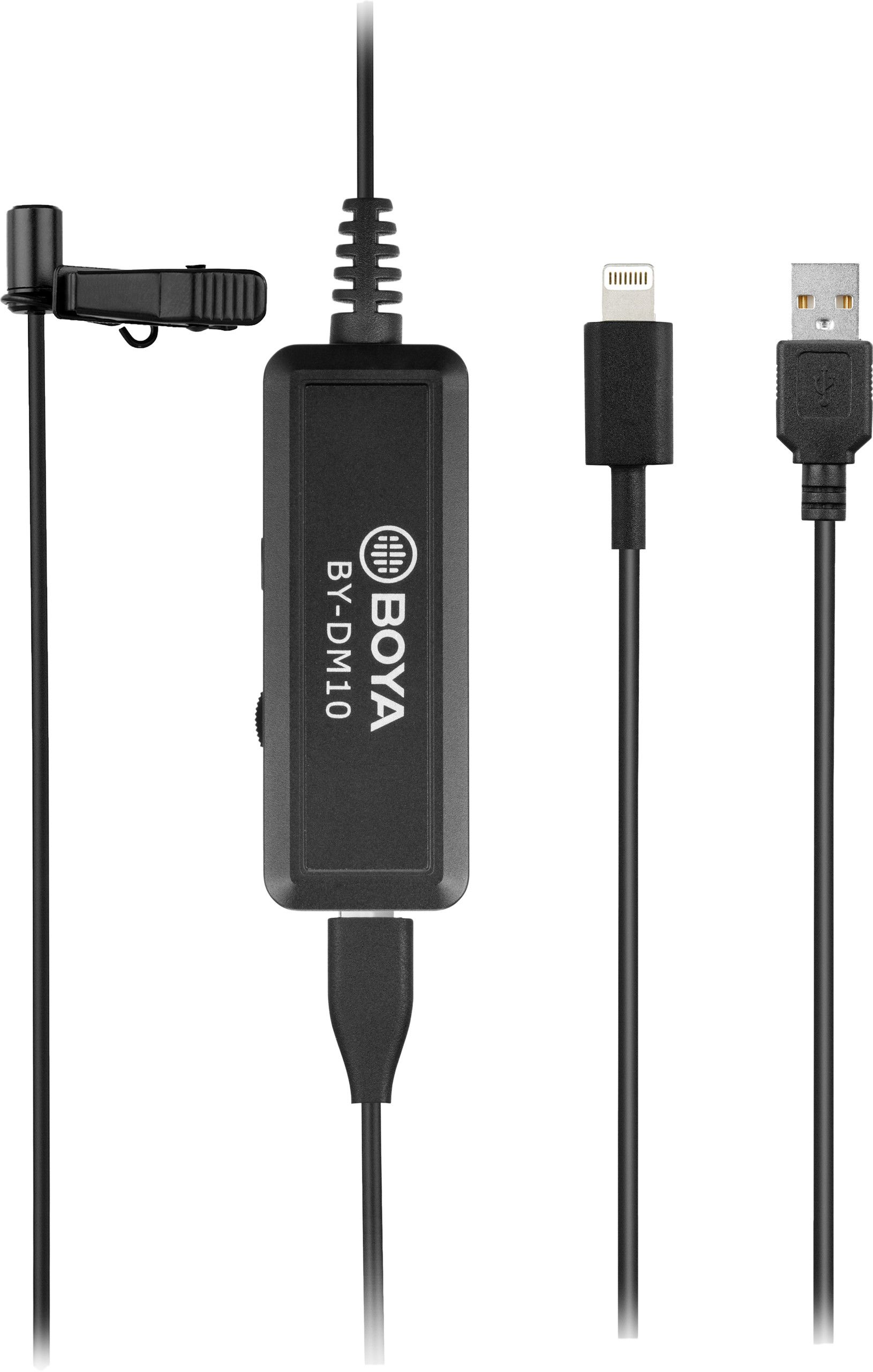 Boya BY-DM10 Lavalier Microphone Lightning/USB-A