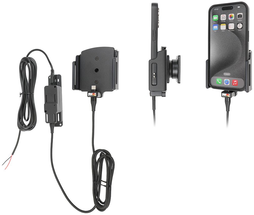 Brodit Aktiv hållare för fast installation 727376 (iPhone 17/17 Pro/16e/16/16 Pro/15/15 Pro) |  | AlltMobil