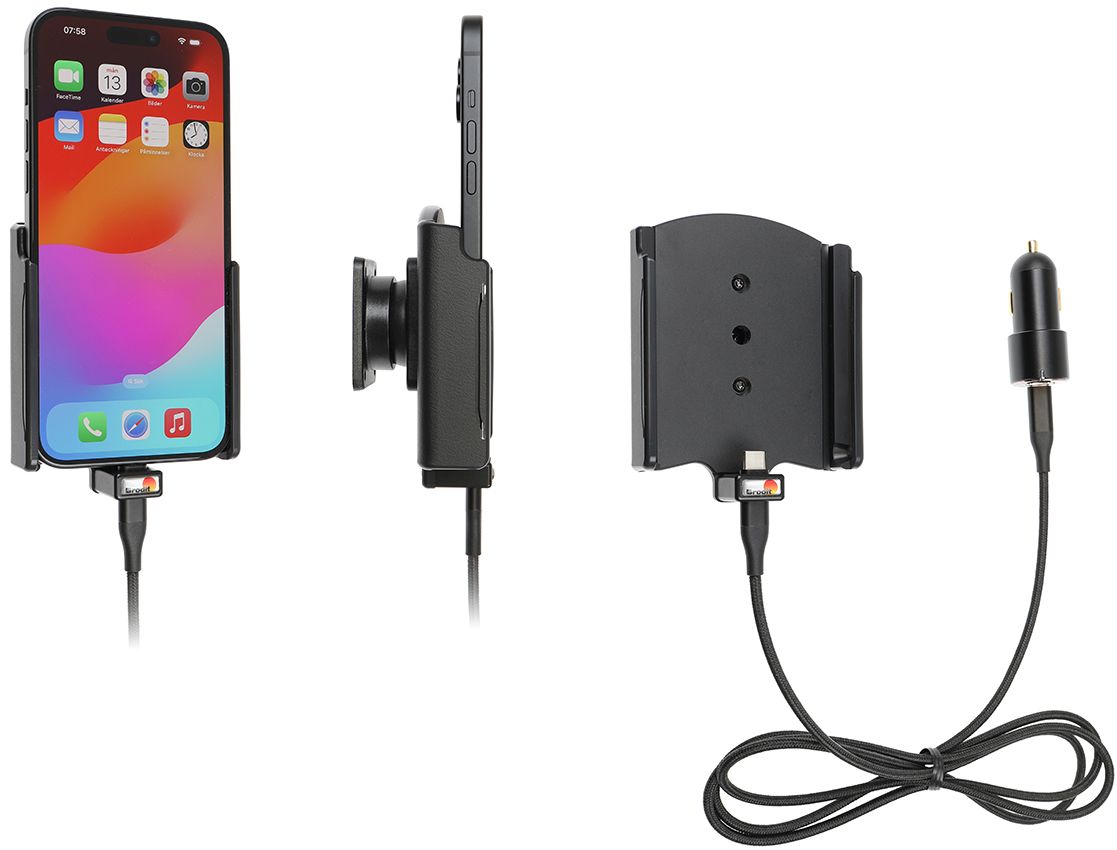 Brodit Aktiv hållare med USB-C-laddning 721374 (iPhone 15 Plus) |  | AlltMobil