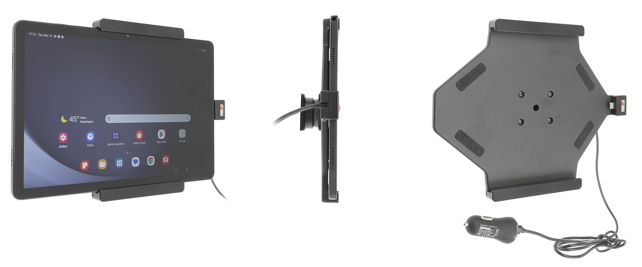 Brodit Aktiv hållare med USB-kabel och cigg-adapter 721389 |  | AlltMobil