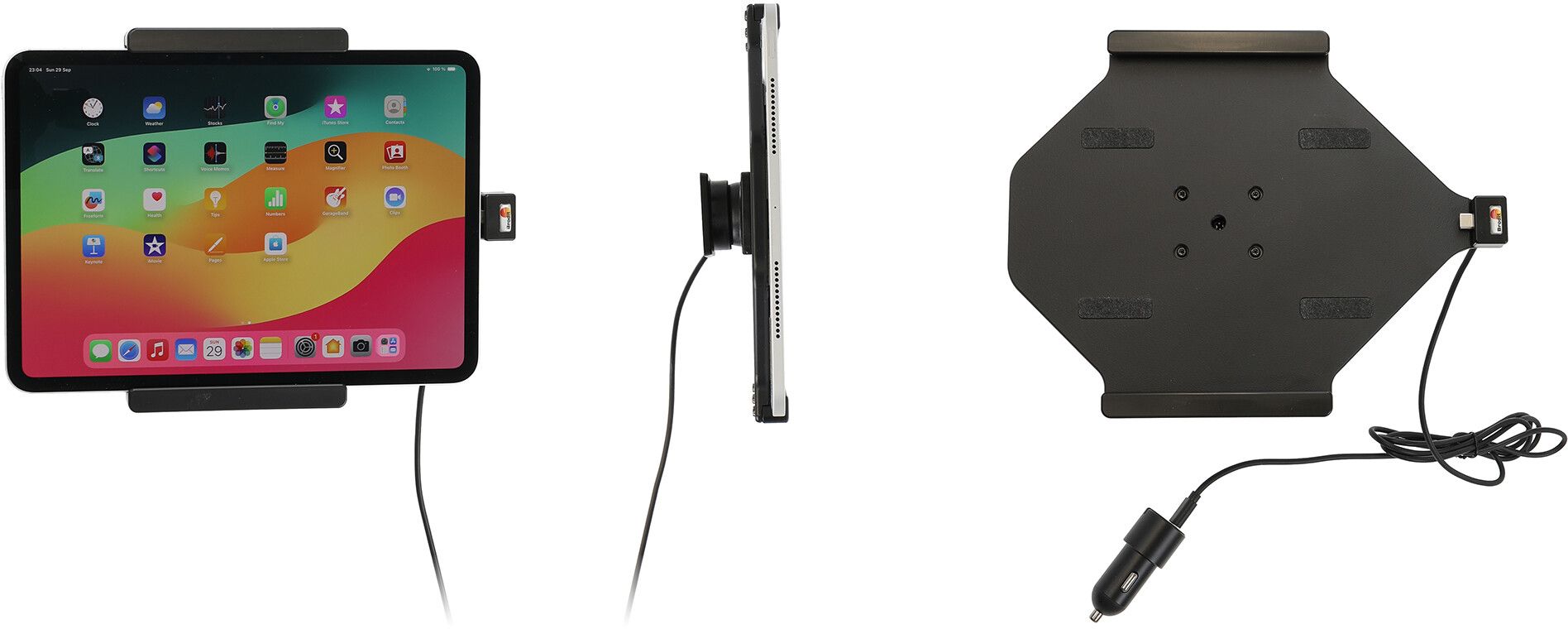 Brodit Aktiv hållare med USB-C-laddning 721409 (iPad Pro 11 (2024-2025)) |  | AlltMobil