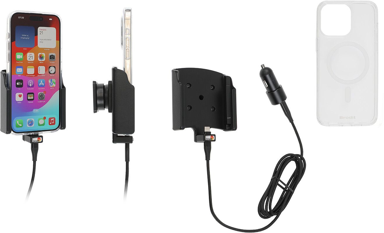 Brodit Aktiv hållare + Mobilskal 721396 (iPhone 15 Pro Max) |  | AlltMobil