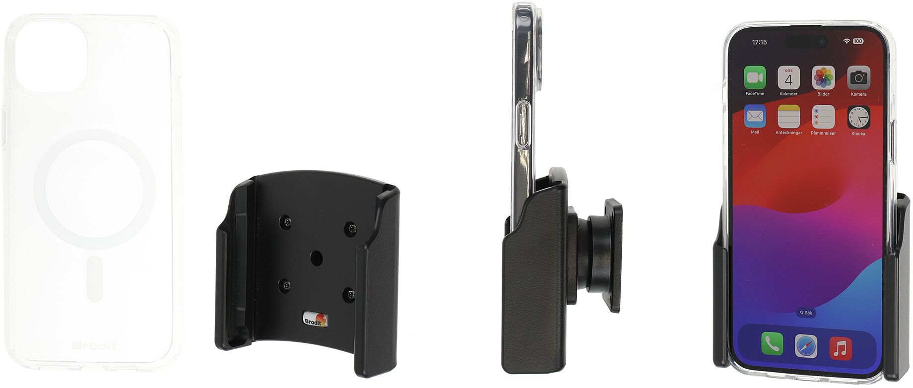 Brodit Passiv hållare + Mobilskal 711395 (iPhone 15 Plus) |  | AlltMobil