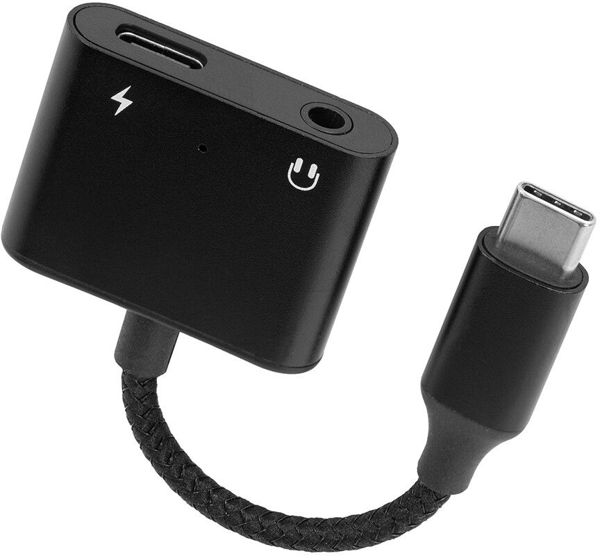 Brodit USB-C-Splitter, PD 60W + 3.5 mm Ljud 216482 |  | AlltMobil