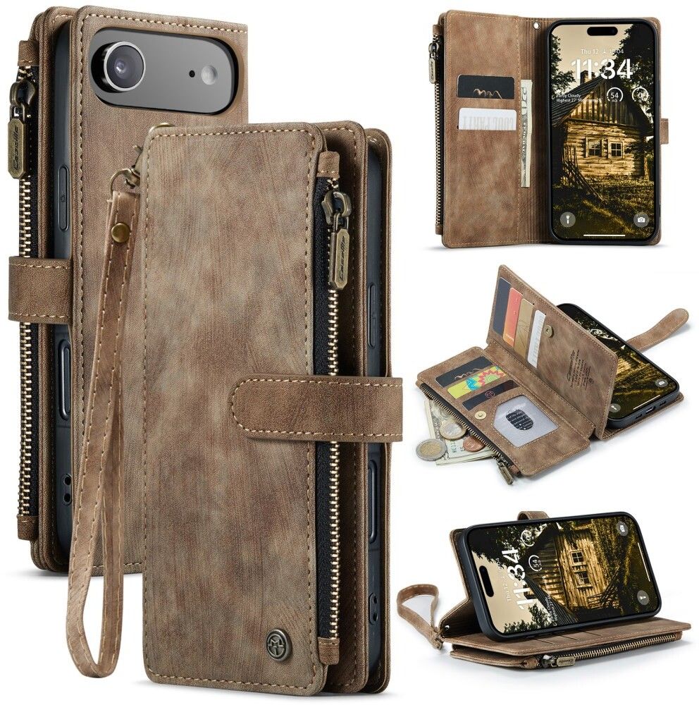 CaseMe C30 Wallet Cover (iPhone Air) - Svart | iPhone - iPhone Air - Skal & fodral - Läderfodral | AlltMobil